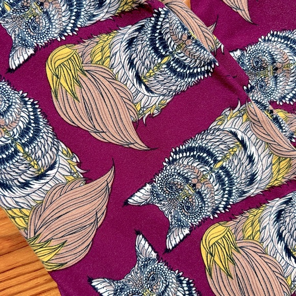 🦄 mosaic owl/fox/cat LulaRoe OS leggings - Picture 2 of 3